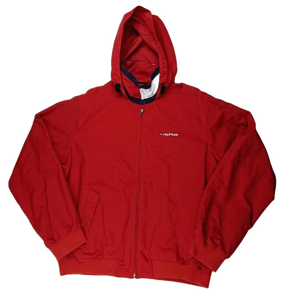 Tommy Hilfiger Men's Red Logo Jacket